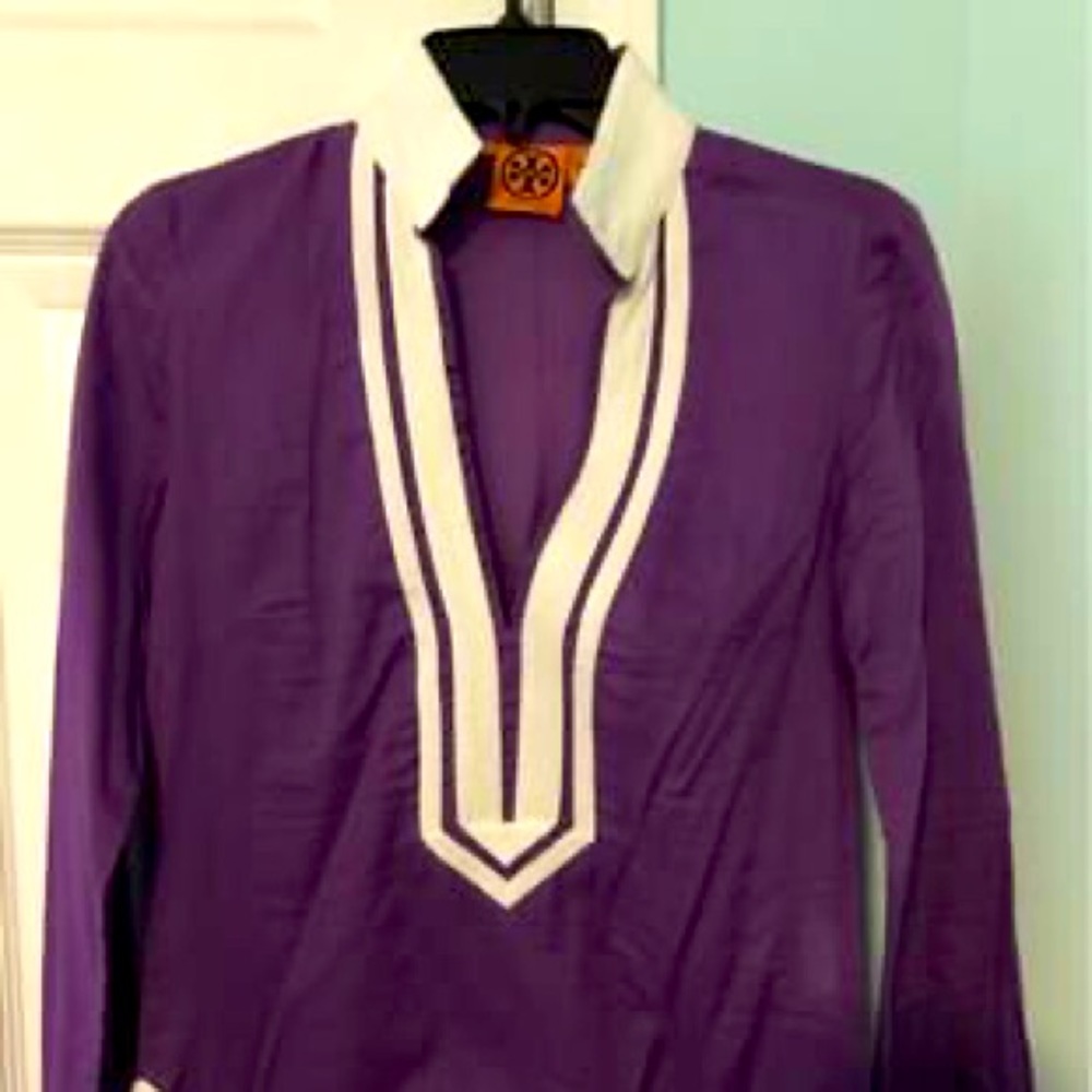 Tory Burch Purple Reign Tunic - Size 2.